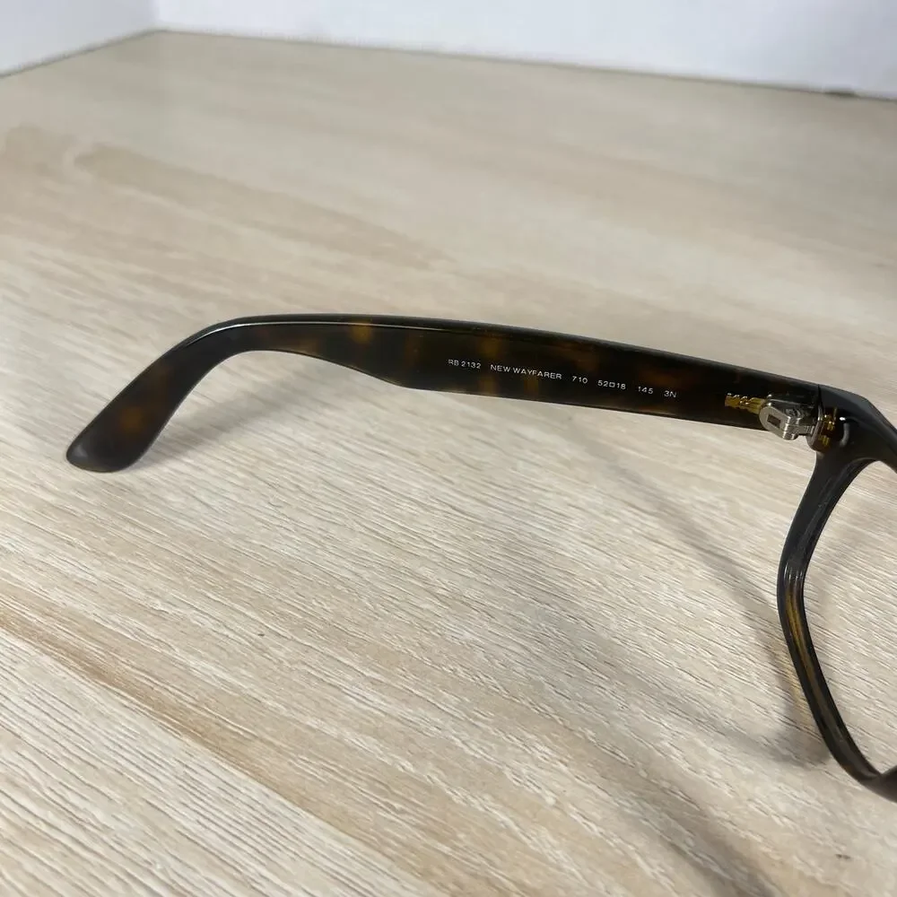 Ray-Ban RB2132 New Wayfarer 710 Sunglasses Tortoise 52-18-145 FRAMES ONLY Italy